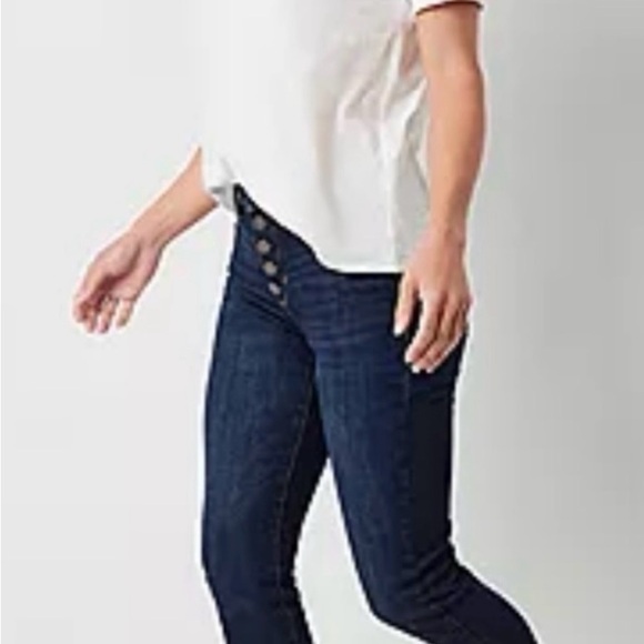 A.N.A. Button Front Slim Jeans - Picture 6 of 6